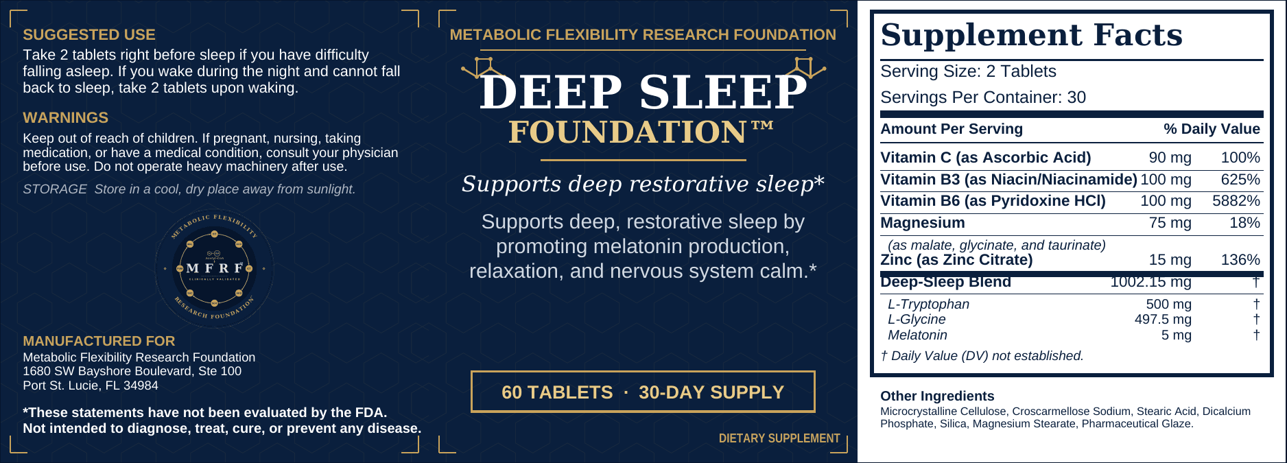 Deep Sleep Foundation label